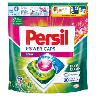   Persil Power Caps Color mosószer koncentrátum gépi mosáshoz színes ruhadarabokhoz 29 mosás 406 g