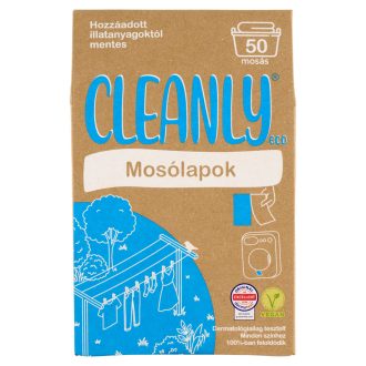   Cleanly Eco hozzáadott illatanyagoktól mentes mosólapok 50 mosás 87,5 g