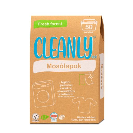 Cleanly Eco mosólap 110g 50 mosás friss erdő illat