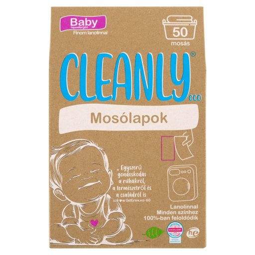 Cleanly Eco mosólapok finom lanolinnal 50 mosás