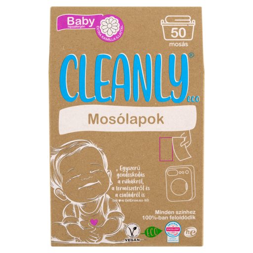 Cleanly Eco mosólapok extra kamilla illattal 50 mosás