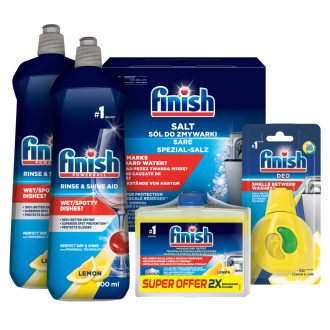   Finish Additív multipack (mosogatógép öblítőszer, só, illatosító, tisztító)