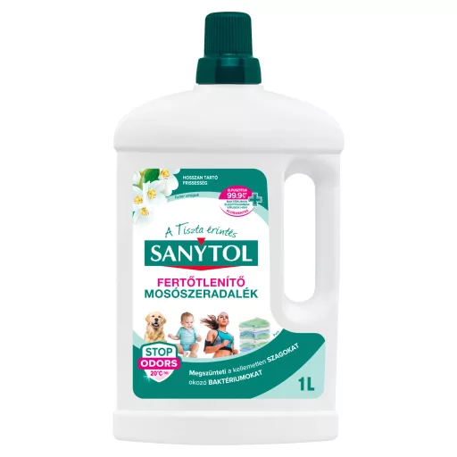 Sanytol Fehér virágok klórmentes fertőtlenítő mosószeradalék 1 l