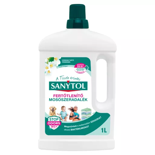 Sanytol Fehér virágok klórmentes fertőtlenítő mosószeradalék 1 l