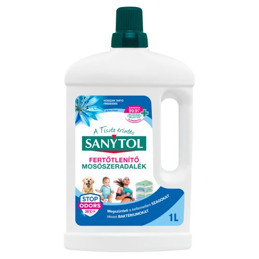 Sanytol Active Fresh klórmentes fertőtlenítő mosószeradalék 1 l