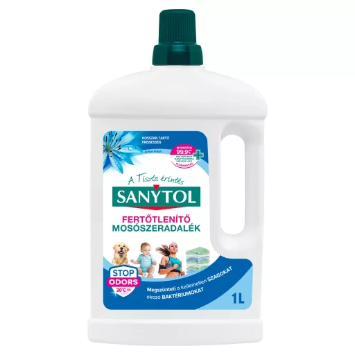 Sanytol Active Fresh klórmentes fertőtlenítő mosószeradalék 1 l