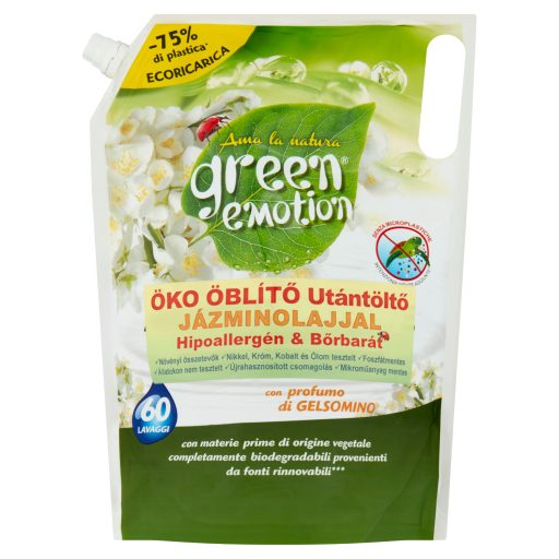 Green emotion öblítő utántöltő jázminolajjal 60 mosás 1500 ml