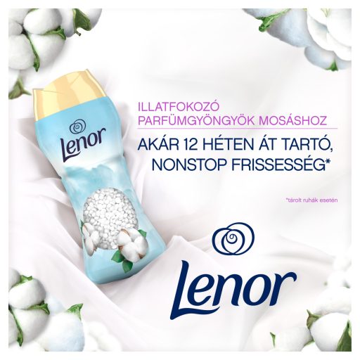 Lenor Parfümgyöngyök Mosáshoz 495 g, Cotton Fresh