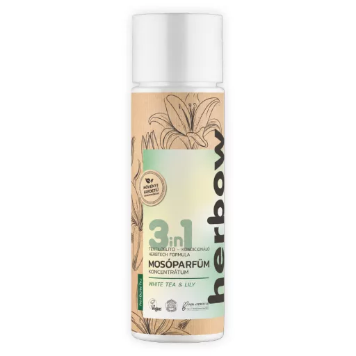 Herbow 3in1 öblítő és kond. mosóparfüm konc. 200ml  White Tea & Lily 40 mosás