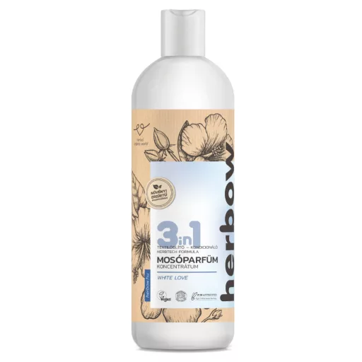 Herbow 3in1 öblítő és kond. mosóparfüm konc. 1l fehér szerelem 200 mosás