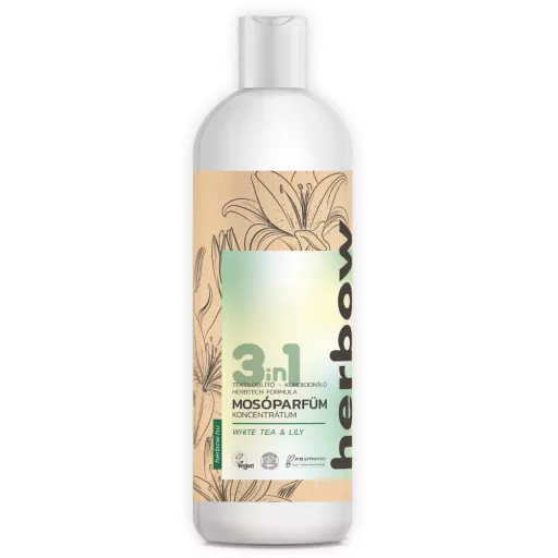 Herbow 3in1 öblítő és kond. mosóparfüm konc. 1l White Tea & Lily 200 mosás