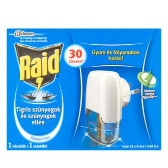   Raid szúnyogirtó elektromos készülék illatmentes utántöltővel 21 ml