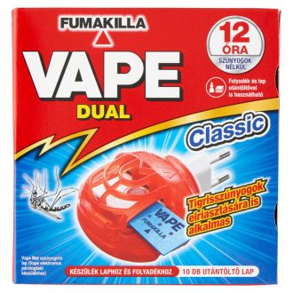   Vape Magic elektromos készülék lapkához és folyadékhoz+10 db szúnyogirtó utántöltő lap 10lap/120óra