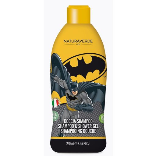Naturaverde gyermek tusfürdő és sampon 250ml Batman zöld tea kivonattal