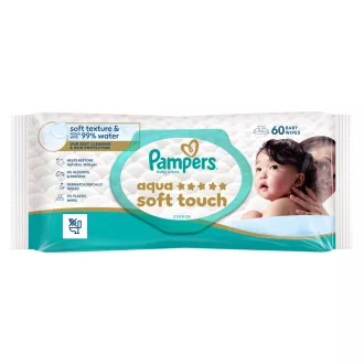 Pampers baba törlőkendő 60db Aqua Soft Touch