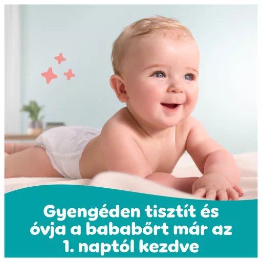 Pampers Sensitive Baby Nedves Törlőkendő, 9 Csomag x 80 Törlőkendő = 720 db Baba Nedves Törlőkendő