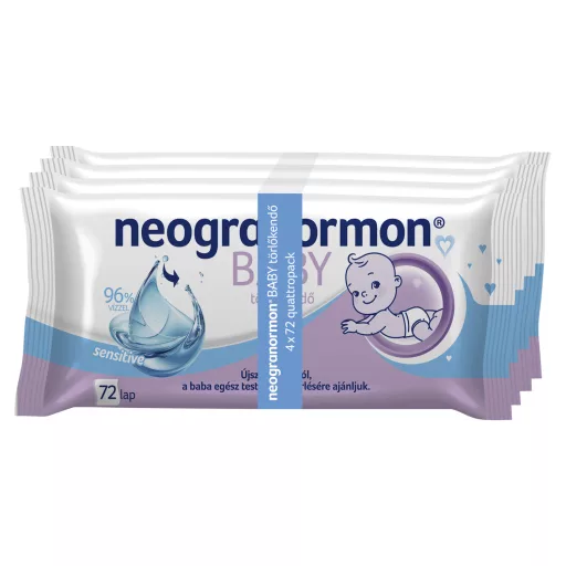 Neogranormon Baby Sensitive törlőkendő 4 x 72 lap