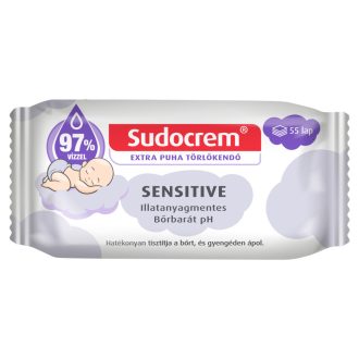 Sudocrem Sensitive törlőkendő 55 db
