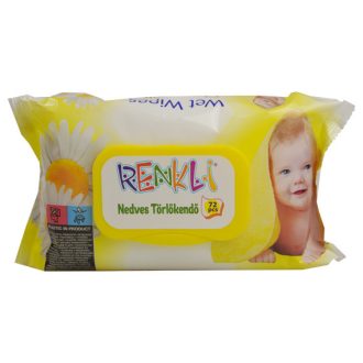 Renkli baba törlőkendő 72db Kamilla