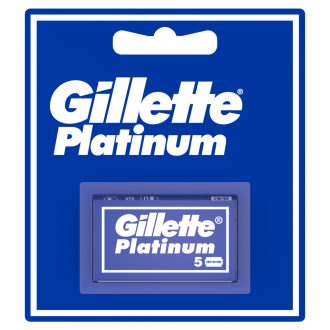 Gillette Double Edge Platinum Férfi Borotvabetét, 5 db