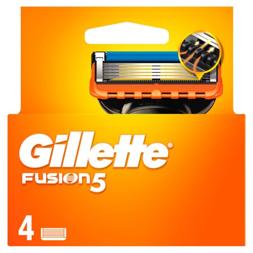 Gillette Fusion5 Borotvabetétek Férfi Borotvához, 4 Borotvabetétek, 5 Penge, Precíziós Nyíró