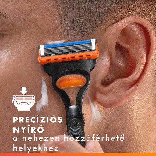 Gillette Fusion5 Borotvabetétek Férfi Borotvához, 4 Borotvabetétek, 5 Penge, Precíziós Nyíró