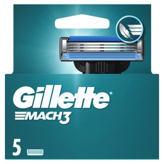   Gillette Mach3 Férfi Borotvabetétek, 5 Gillette 3 Pengés Borotvabetétek