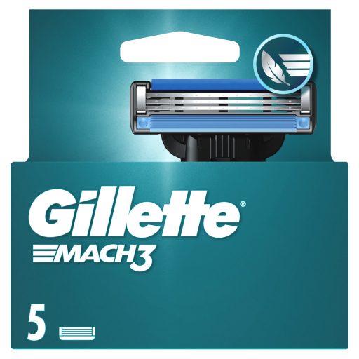 Gillette Mach3 Férfi Borotvabetétek, 5 Gillette 3 Pengés Borotvabetétek