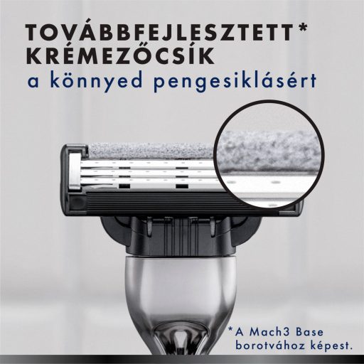 Gillette Mach3 Charcoal Férfi Borotvabetétek, 5 3 Pengés Borotvabetétek
