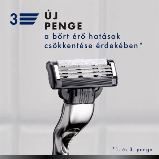 Gillette Mach3 Charcoal Férfi Borotvabetétek, 5 3 Pengés Borotvabetétek