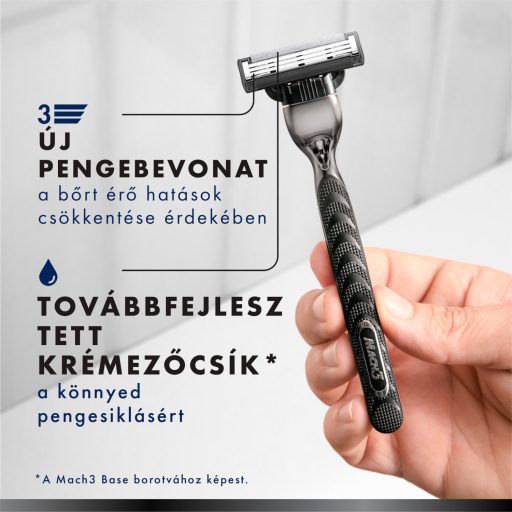 Gillette Mach3 Charcoal Férfi Borotvabetétek, 5 3 Pengés Borotvabetétek