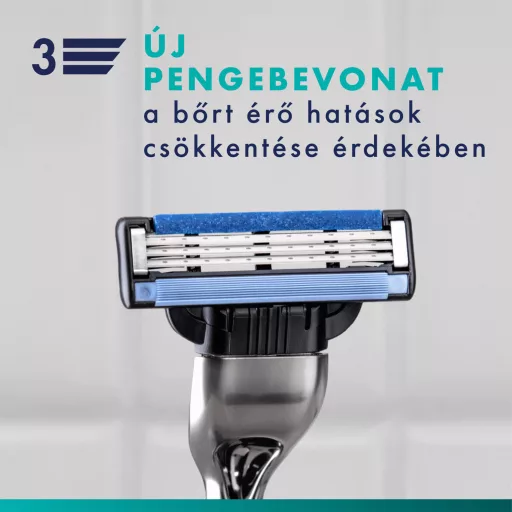 Gillette Mach3 Férfi Borotva, 1 db Gillette 3 Pengés Borotva, Gillette Borotvabetétek