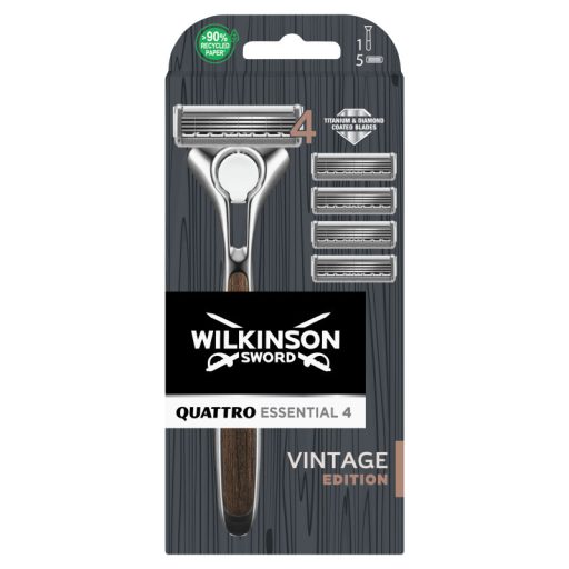 [K] Wilkinson borotvakészülék Quattro Vintage 4+1db betéttel