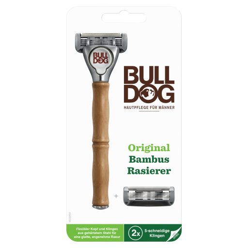 Wilkinson Bulldog borotvakészülék 2db betéttel bambusz nyéllel