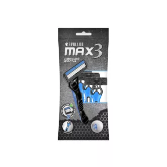Apollon Max3 eldobható borotva 4db-os férfi