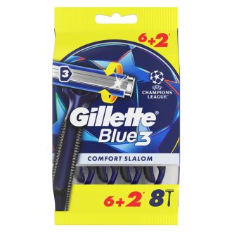 Gillette Blue3 Comfort Slalom Eldobható Borotva, 8 db