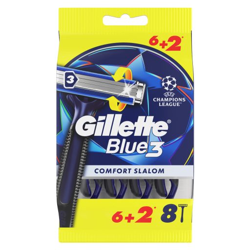 Gillette Blue3 Comfort Slalom Eldobható Borotva, 8 db