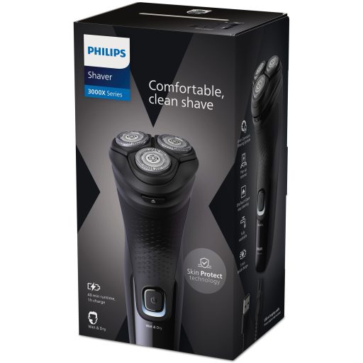 Philips 3000X Series elektromos borotva nedves és száraz használatra