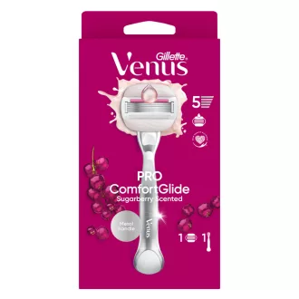   Gillette Venus Pro Comfortglide Sugarberryillatú Női Borotva, 1 Borotvabetét