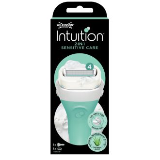   Wilkinson Sword Intuition 2 in 1 Sensitive Care 4 pengével ellátott borotva