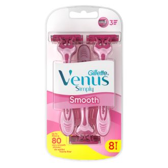 Gillette Simply Venus 3 Eldobható Borotva, 8 Db/Csomag