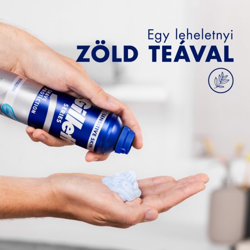 Gillette Series Revitalizáló Borotvazselé Zöld Teával, Férfiaknak, 200ml