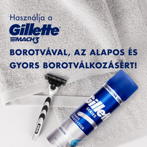 Gillette Series Revitalizáló Borotvazselé Zöld Teával, Férfiaknak, 200ml