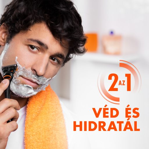 Gillette Fusion Borotvazselé Mandulaolajjal, Érzékeny Bőrre, 200ml