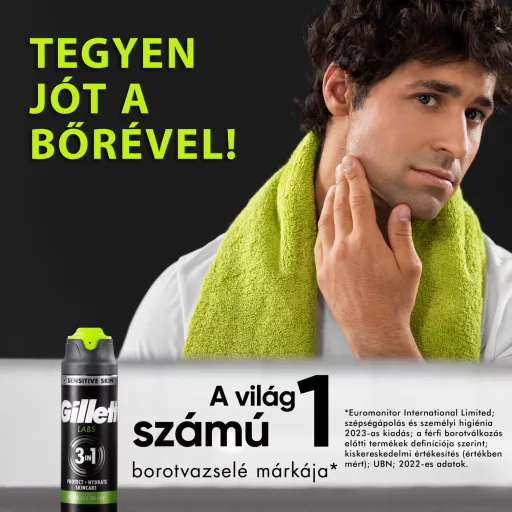 Gillette Labs Rapid Foaming Férfi Borotvazselé