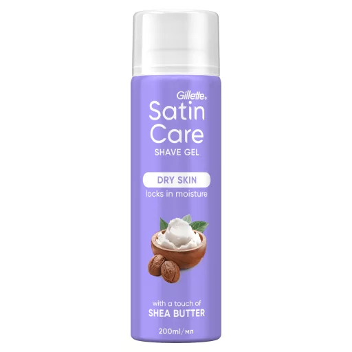 Gillette Satin Care Női Borotvazselé, Shea Butter Silk, 200 ml