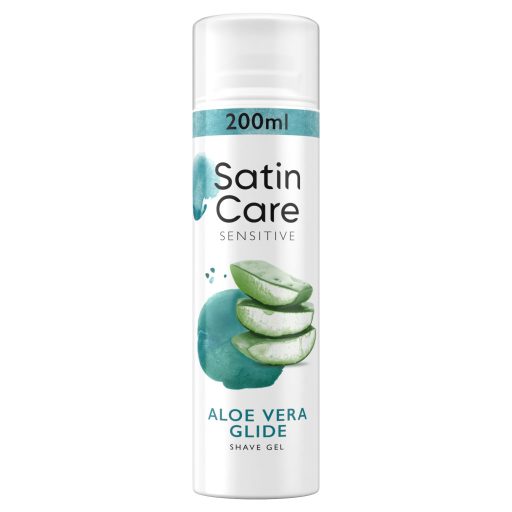 Gillette Satin Care Sensitive Aloe Vera Glide Borotvazselé, 200 ml