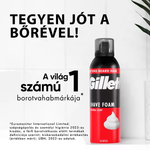 Gillette Classic Borotvahab Original illattal, 250ml