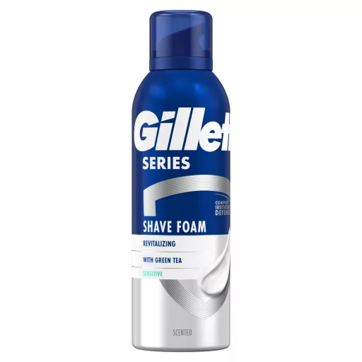 Gillette Series Revitalizáló Borotvahab Zöld Teával, 200ml