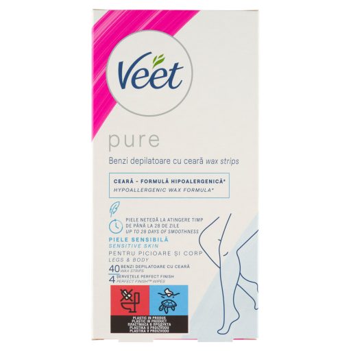 Veet Pure Sensitive Skin gyantaszalag 40 db